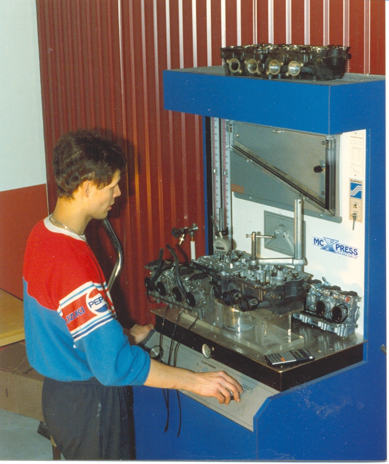 Erik flödestestar i SF 600 E flödesbänken
